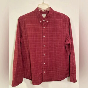 J. Crew Mens Slim Untucked 98% Organic Cotton size XL Shirt